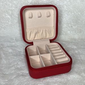 Red Traveling Jewelry Case